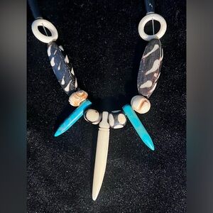 Handmade bead necklace- silver beads are 925 sterling silver